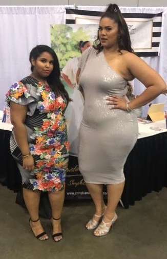 Triena Denise in our Cynthia Ruffle Dress and Alex in the Diamond Ruffle Dress