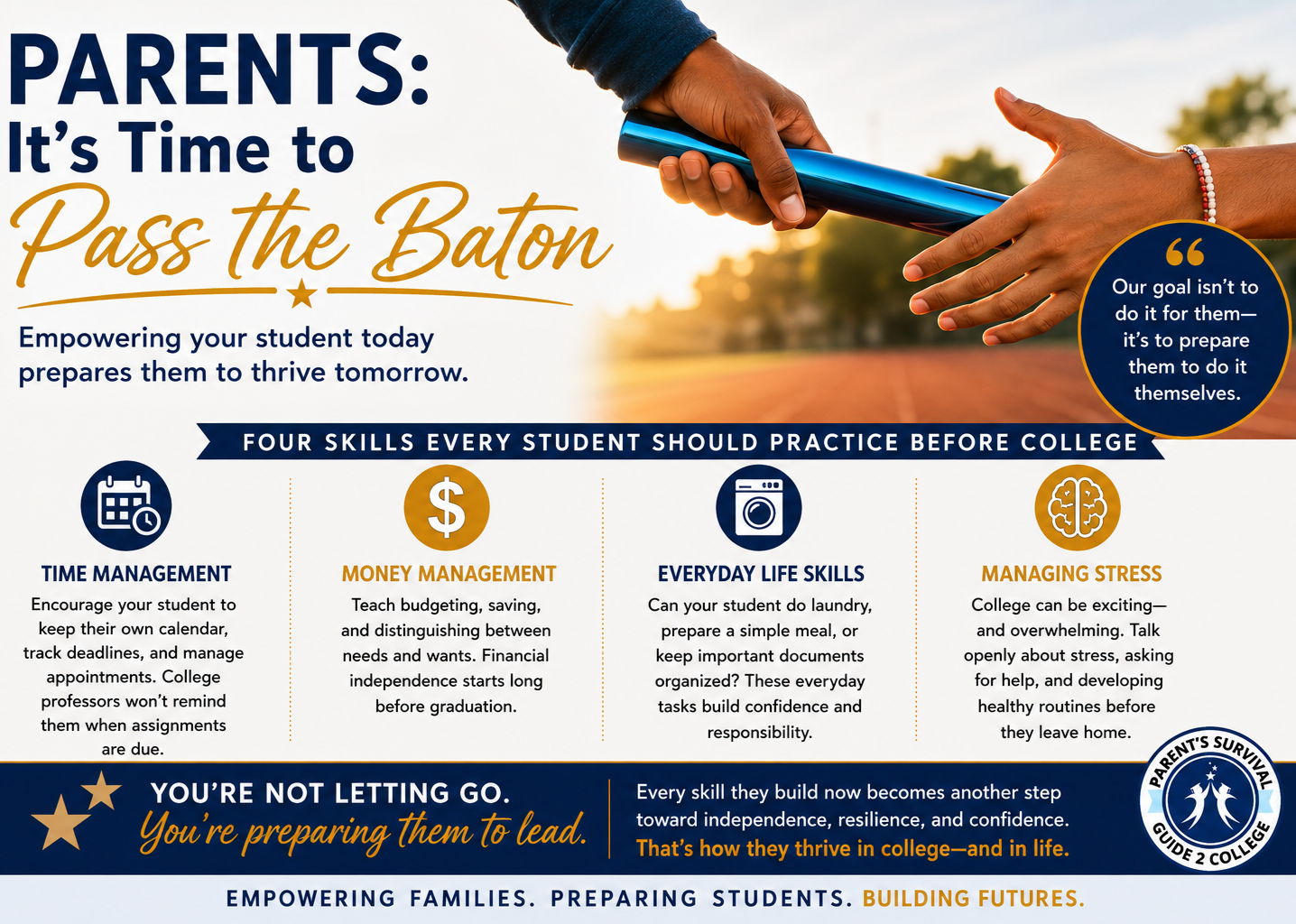 Pass the Baton: The Greatest Gift You Can Give Your Child Before College