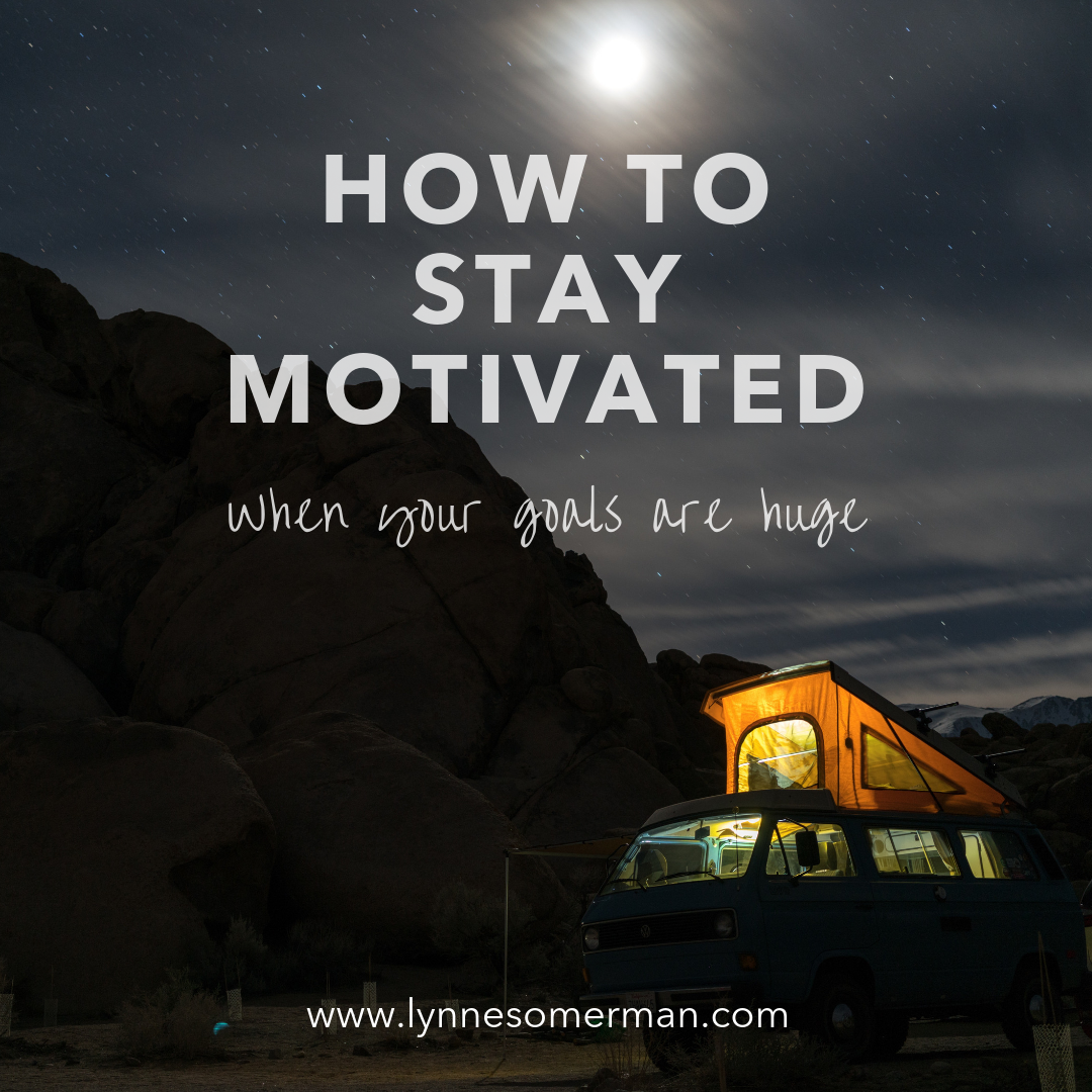Personal finance tips || How to stay motivated when your goals are huge by The Wiser Miser. This is how you can stay motivated to pay off debt and reach other financial goals.