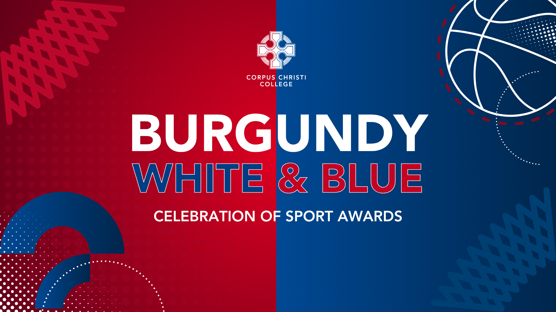 Burgundy White &amp; Blue - Celebration of Sport Awards
