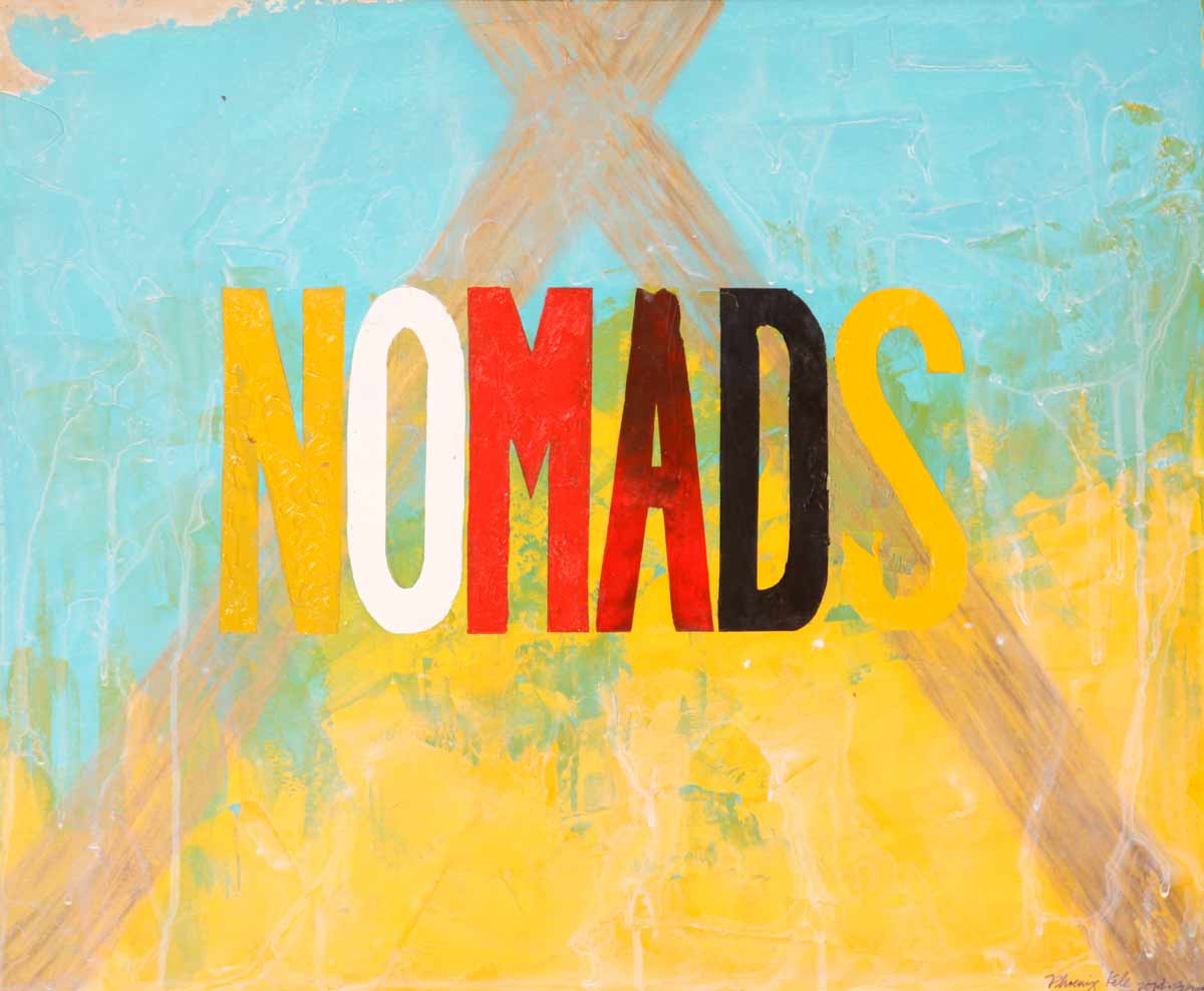 "Nomads", acrylic on canvas, 60x40cm