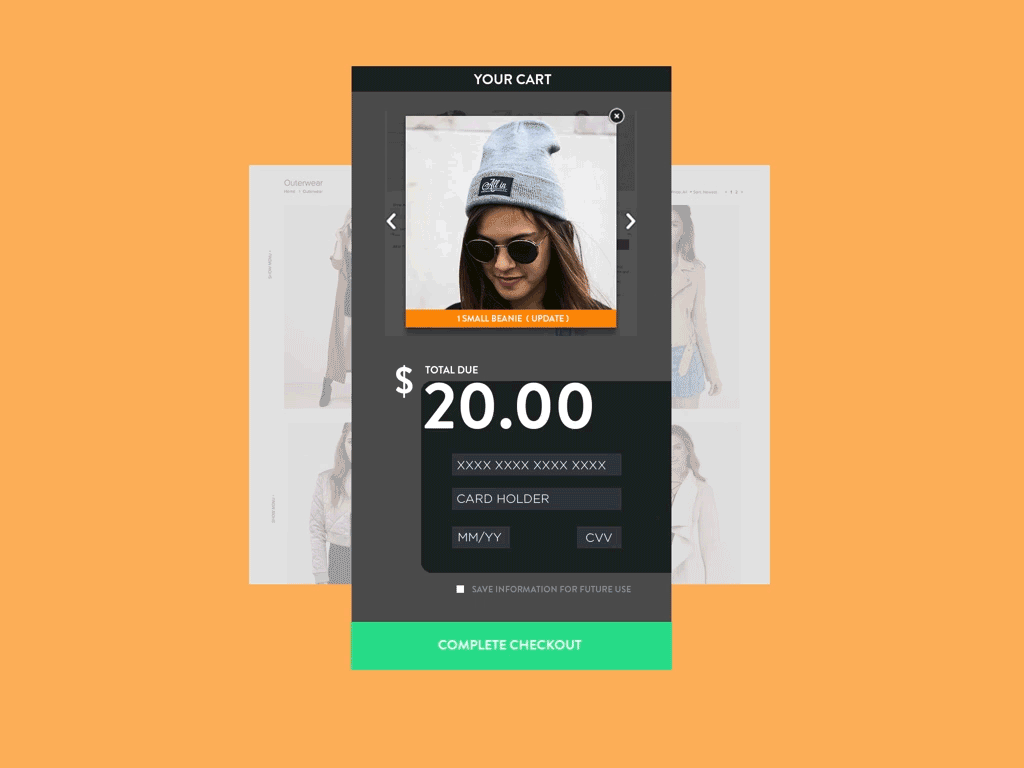 E-Commerce Check Out Page