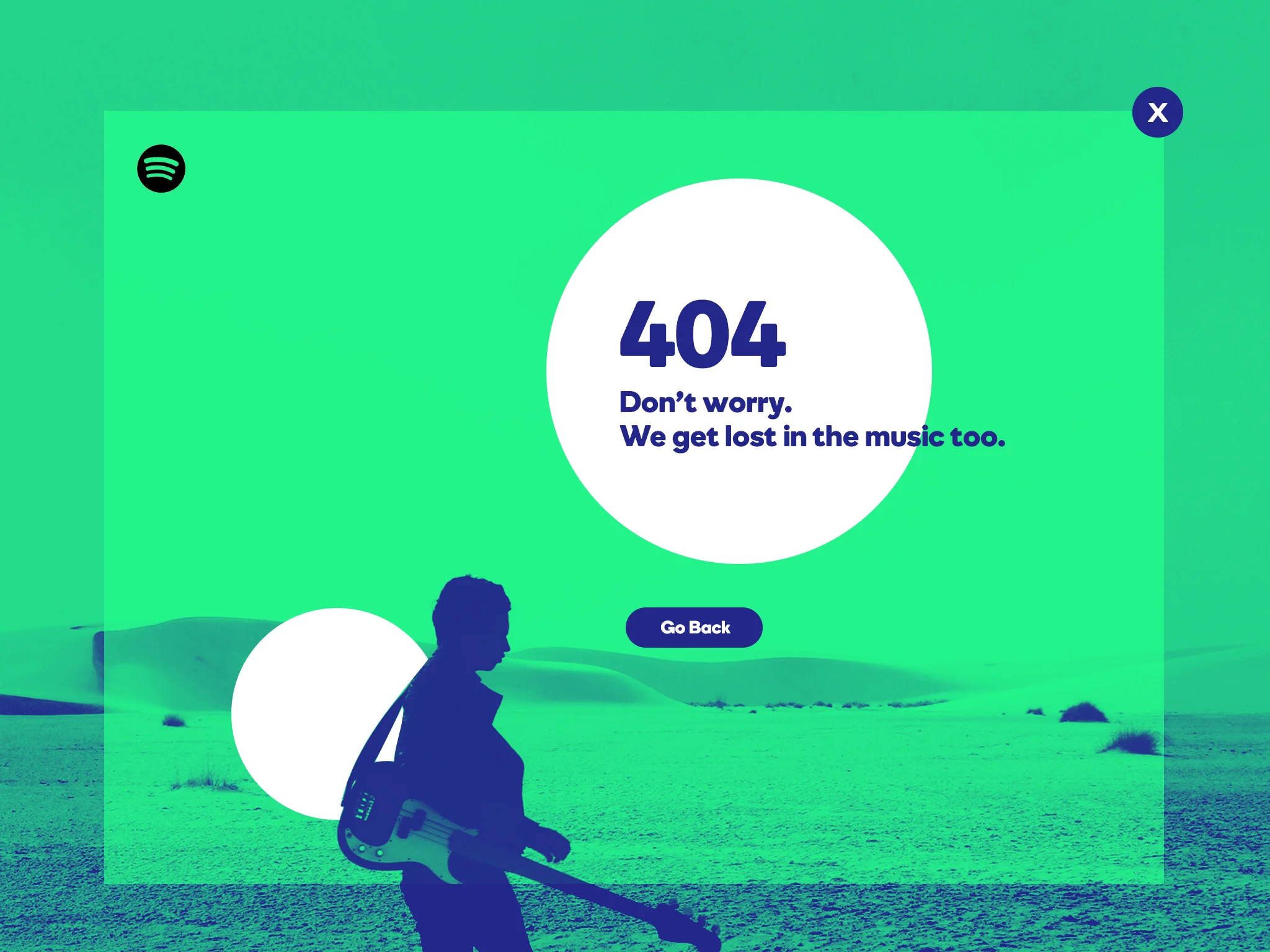 Spotify 404 Page