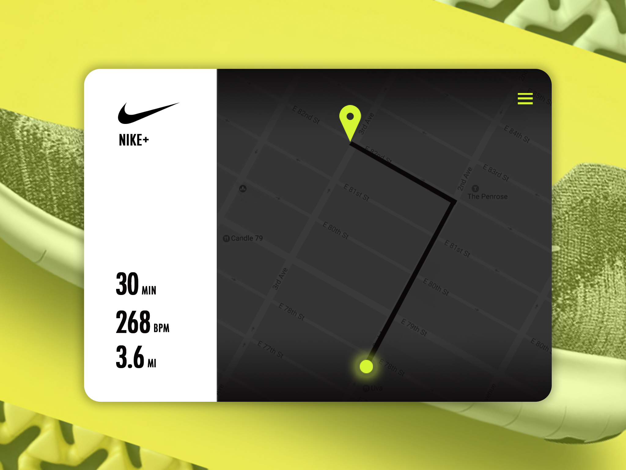 Nike+ Location Tracker