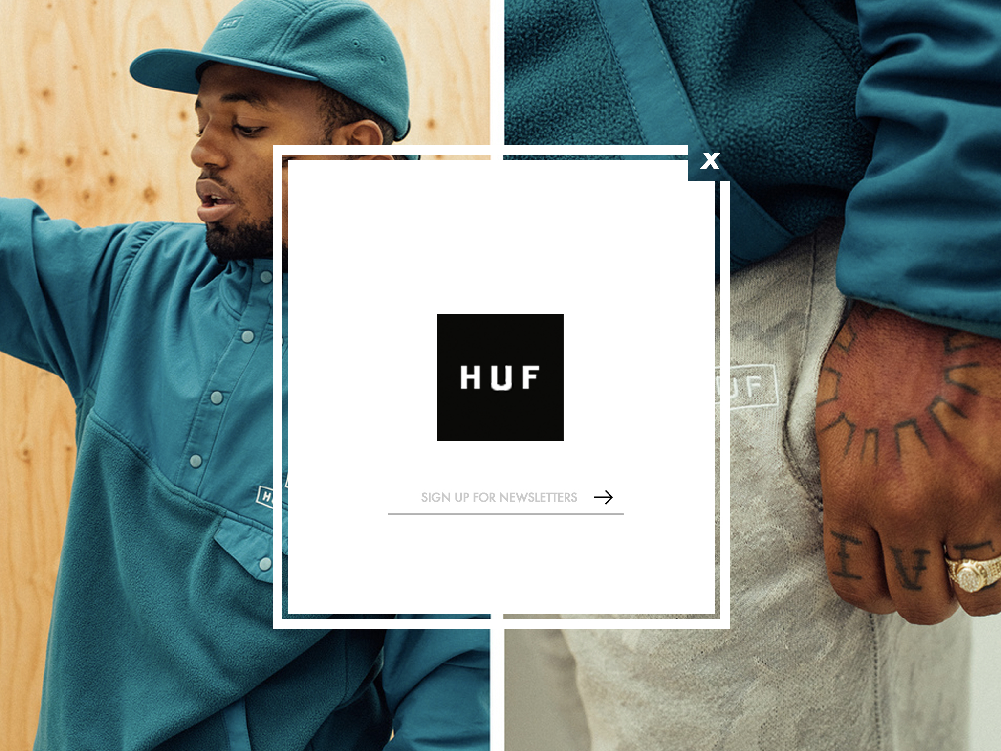 HUF Pop Up/Overlay Box