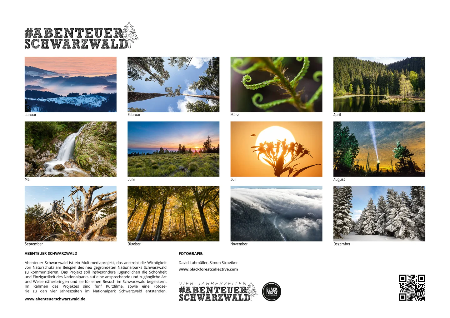 Schwarzwald Kalender 2018 — Abenteuer Schwarzwald