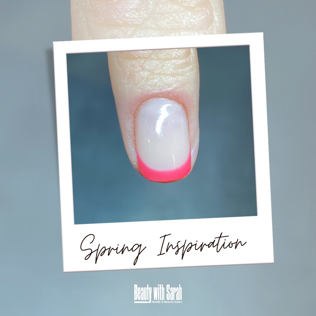 Loving this fresh take on a French manicure with vibrant pink tips by our @ciara_beautywithsarah 💖💅🏼

Feeling inspired to add a pop of colour to your fingertips? What other pastel shades are you loving for spring? 

Book your spring nails via the 