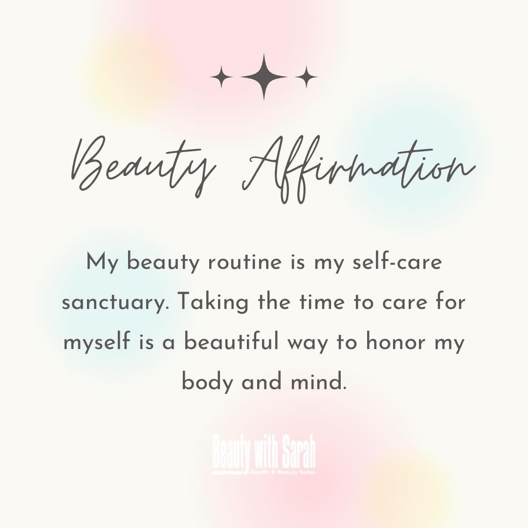 ✨ Todays Affirmation ✨

My beauty routine is my self-care sanctuary. Taking the time to care for myself is a beautiful way to honor my body and mind.

#BeautyInAll #SelfLove #BeautyWithin #SelfCareSunday #SelfCareSanctuary #BeautyRitual