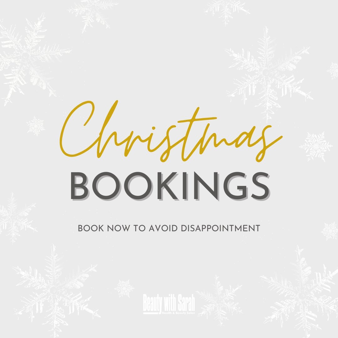 Our Christmas diary is filling up fast! Book in advance to avoid disappointment. Our team can help you look and feel your best for Christmas. Gift vouchers and amazing products/packages are available. Visit us or order for a convenient collection. 🎄