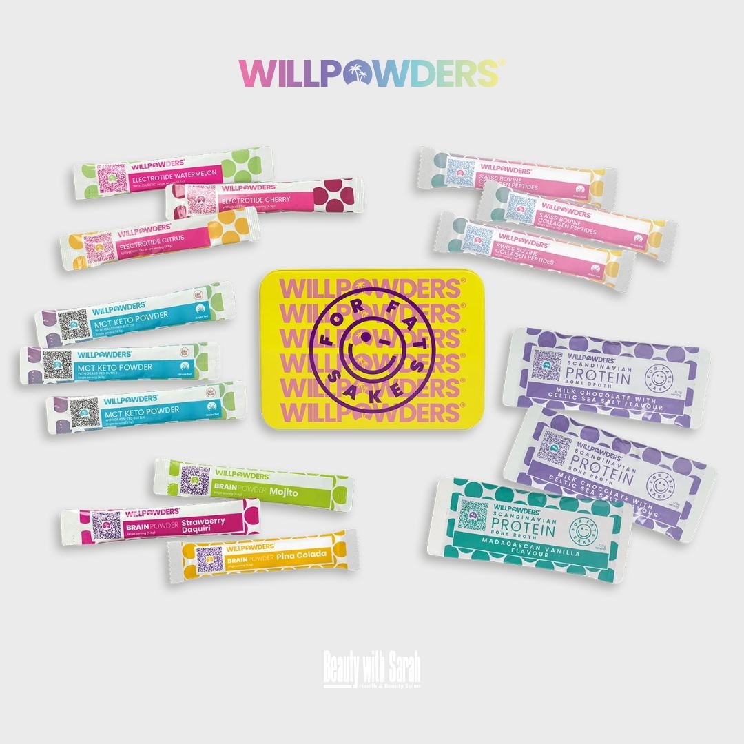 Introducing the ultimate on-the-go solution for a healthier, happier you: The WillPowders Way Stash Tin! These are perfect for sampling the products and flavours 💛

This sleek tin is packed with all the essentials to keep you energised, nourished, a