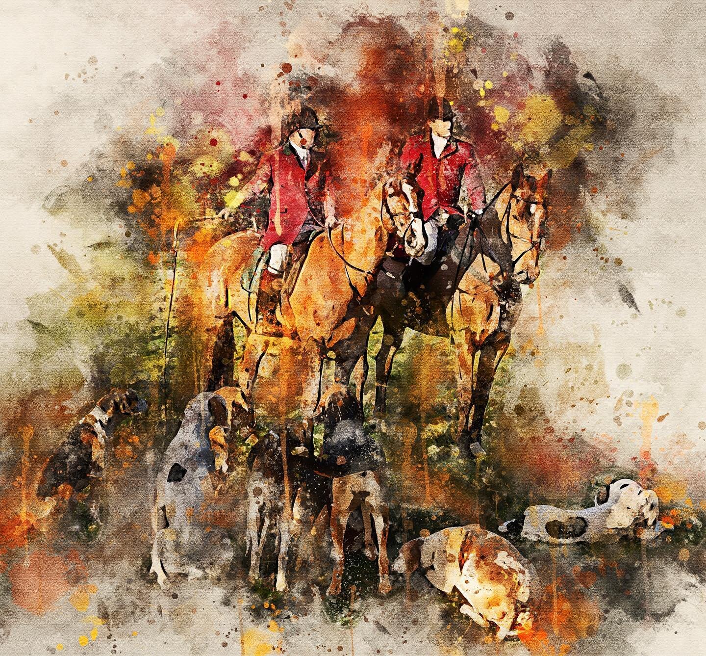 A slightly more abstract @staffcollegedraghunt scene.

#horses #hunting #draghunt #nothingchasednothingcaught #hounds #countrylife #countrysports #equestrianart