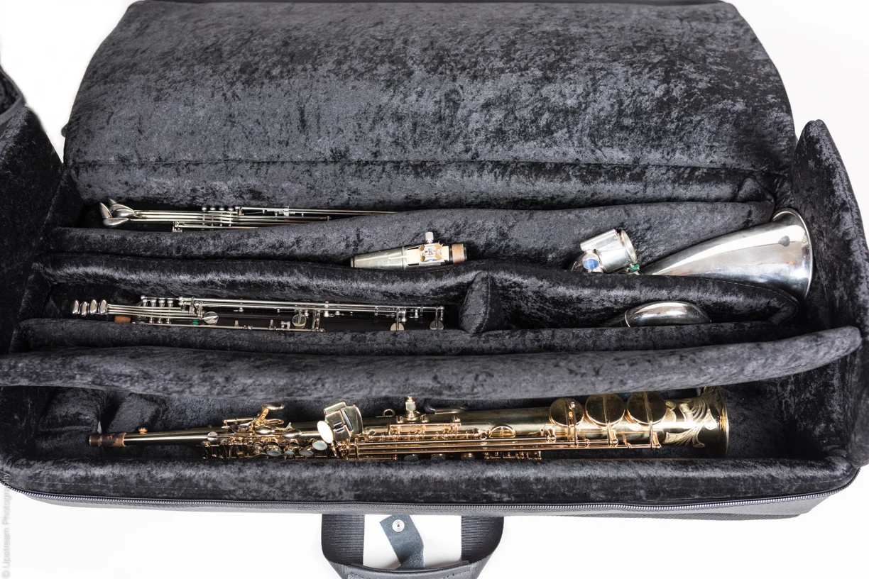 Reed and Squeak casesReed and Squeak cases and musical instruments