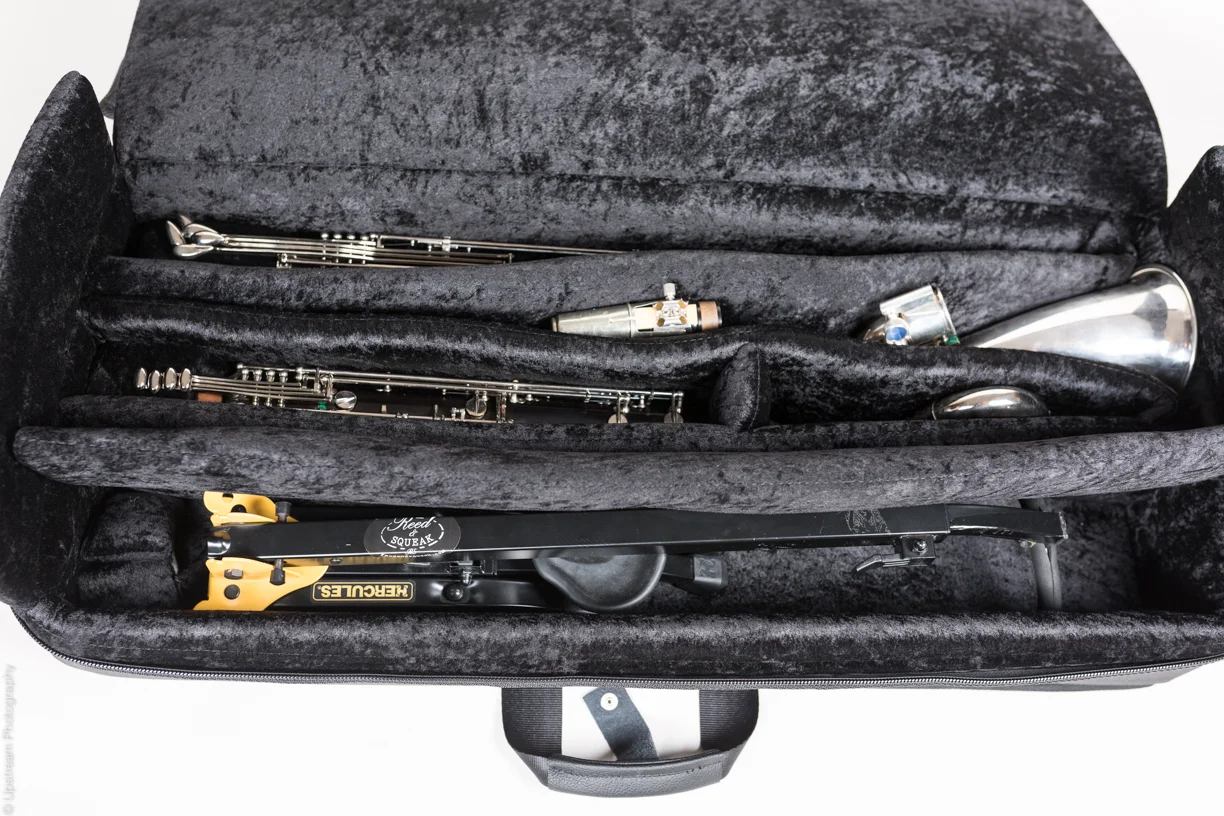 Reed and Squeak casesReed and Squeak cases and musical instruments