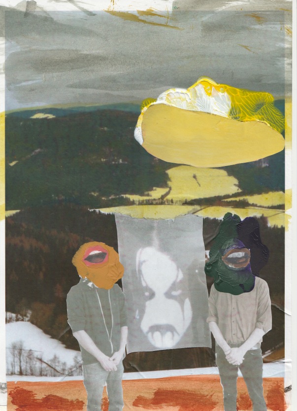 Study (From The Frozen Land) 2015, Collage, peinture 21x29cm.jpeg