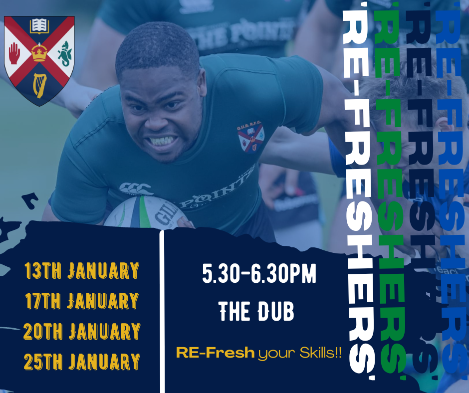 'Re-Fresher' Sessions in January 2023 - Raiders Rugby — QUBRFC