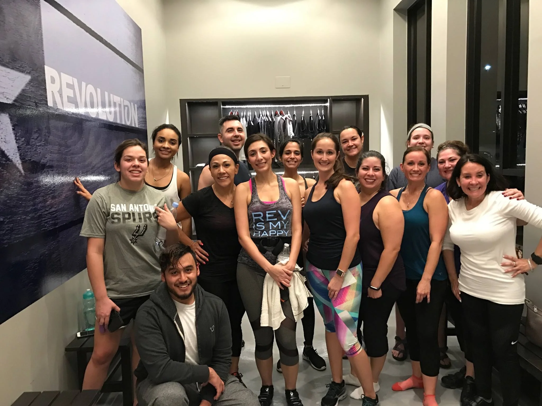 Amy with the #REVFAM after her very first Community Ride! 
