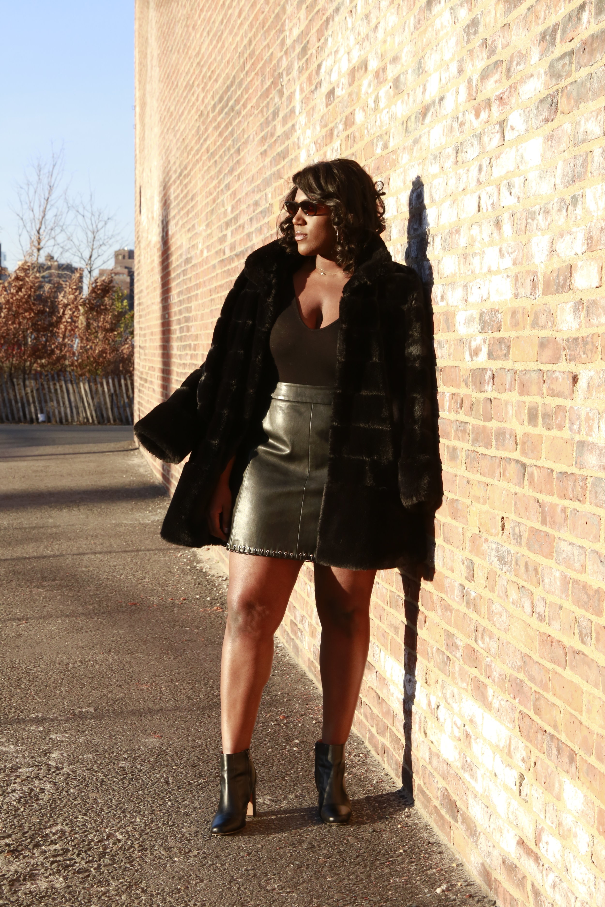 Bodysuit and Mini Skirt — Plus Size Fashion Influencer & Consultant