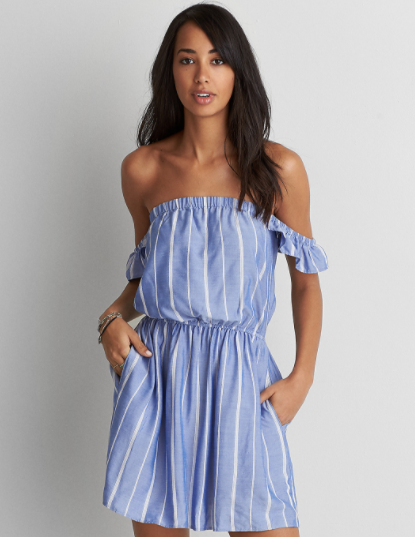 AEO Off the Shoulder Fit and Flare Dress