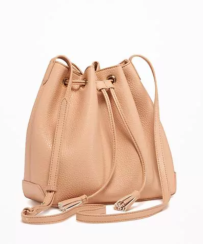 Old Navy Vegan Leather Bucket Bag