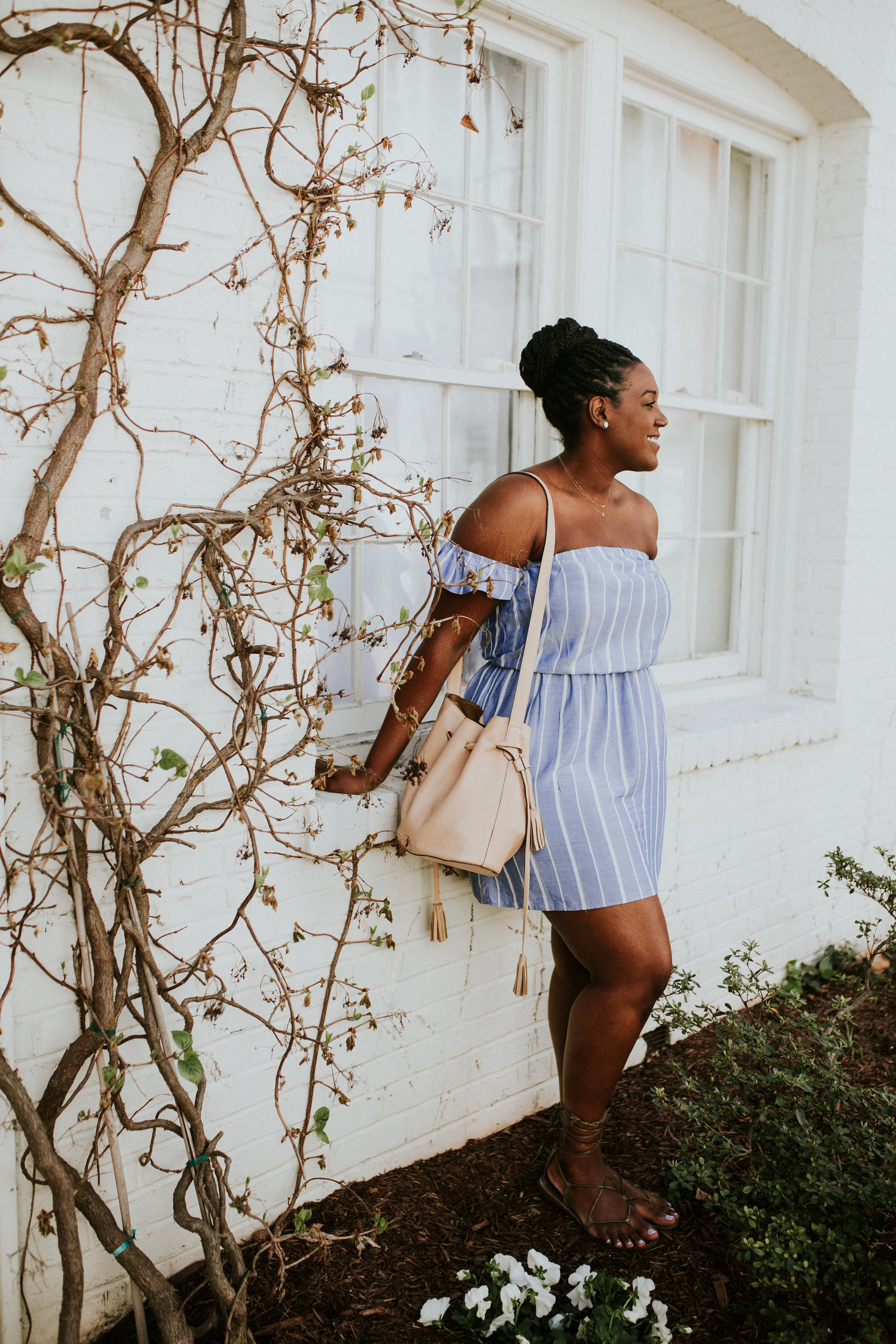 Off the Shoulder Dress in Georgetown