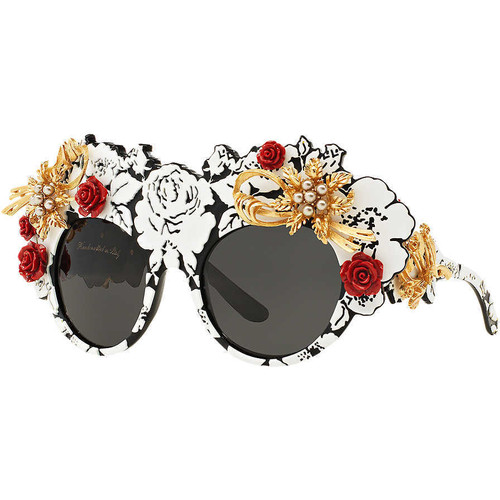 Multicolor Round Sunglasses by DOLCE & GABBANA at SUNGLASSSHUT.COM £2,405