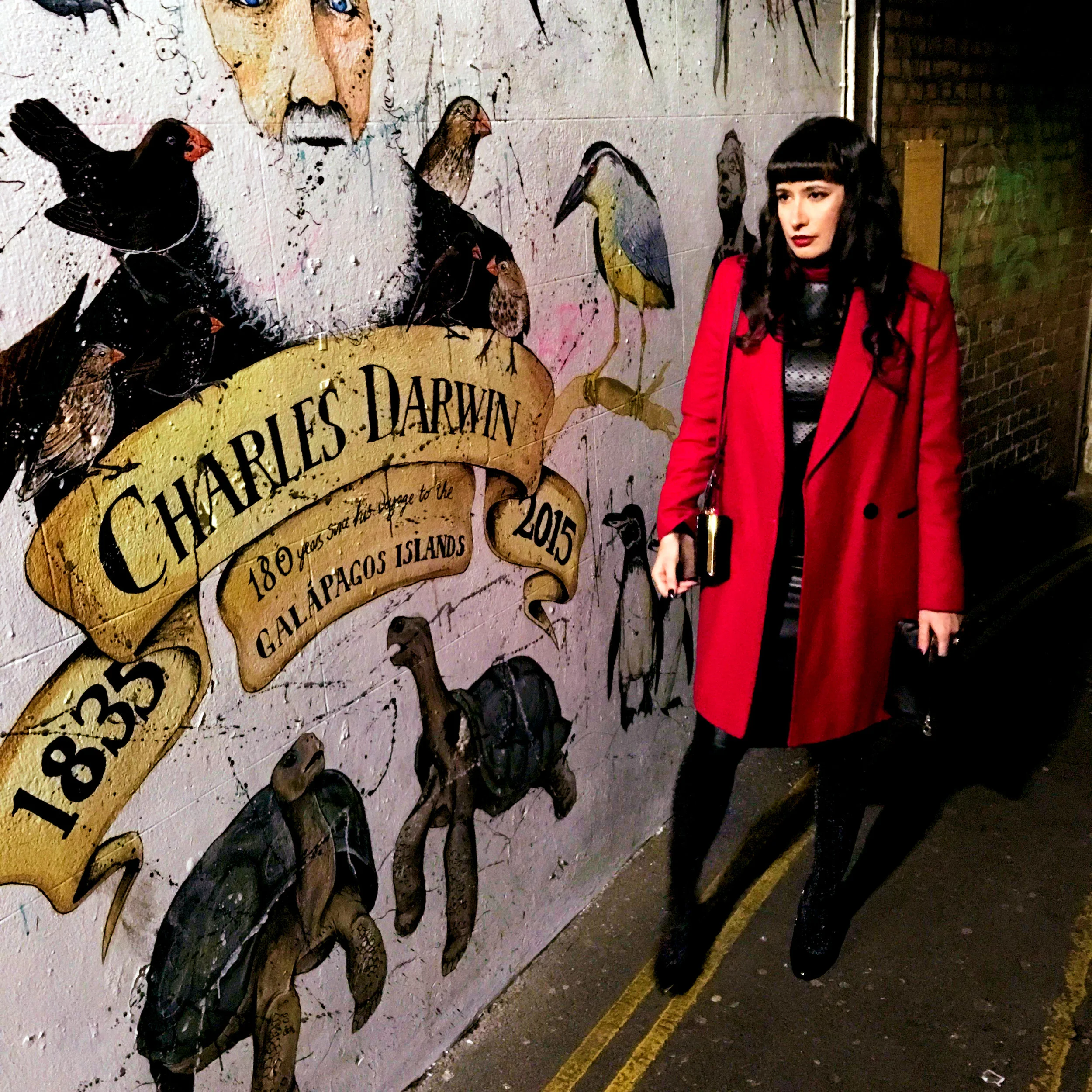 Red Coat and Black Leather