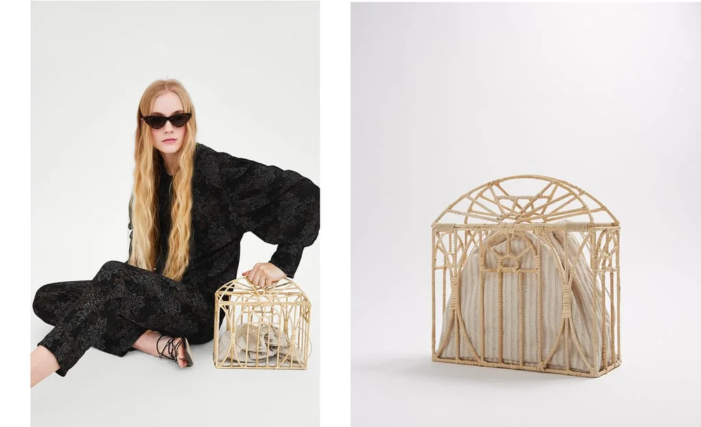 heart minaudiere zara