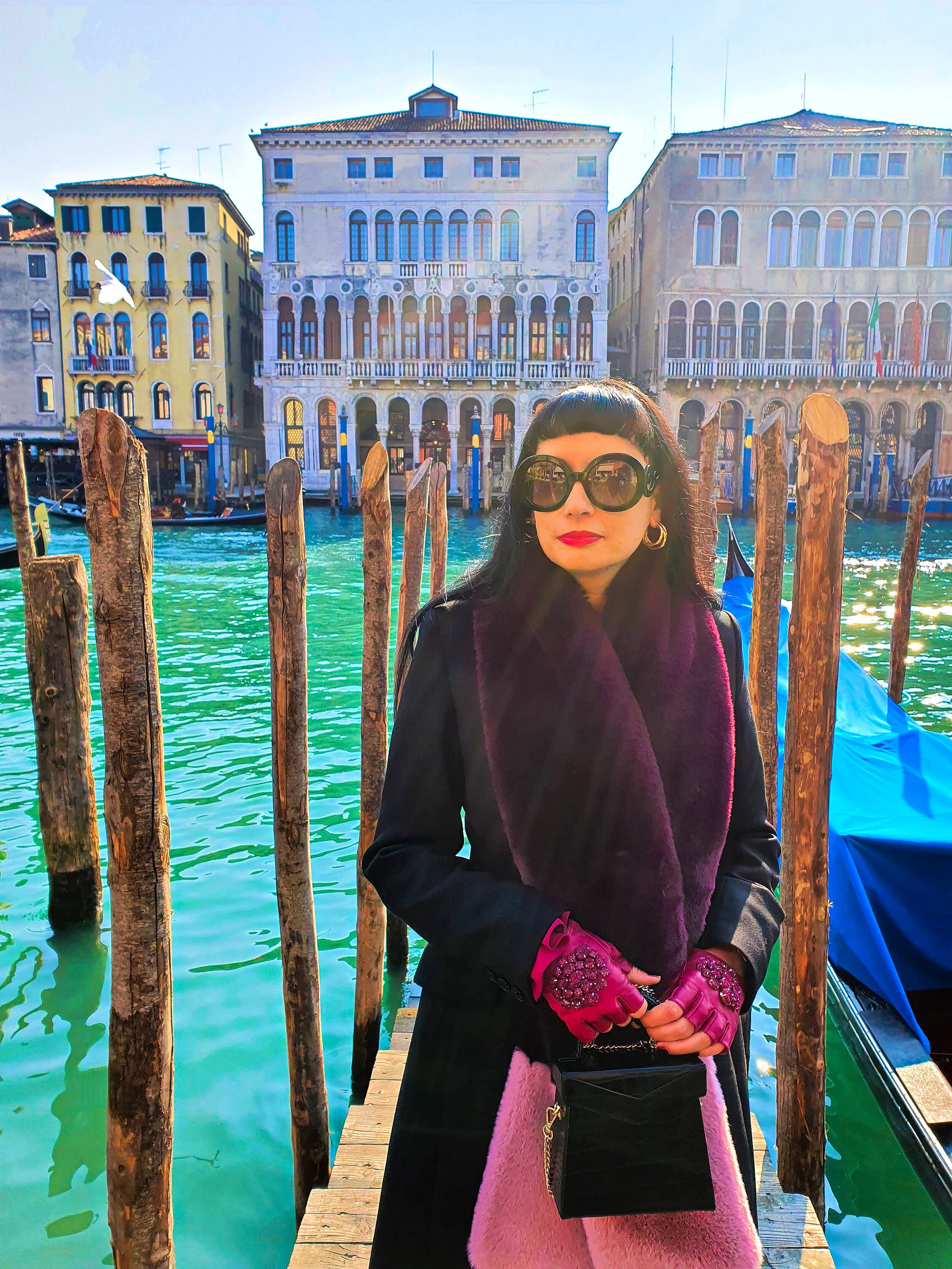 ‘Three Floor’ Pink Dress in Venice - day 2