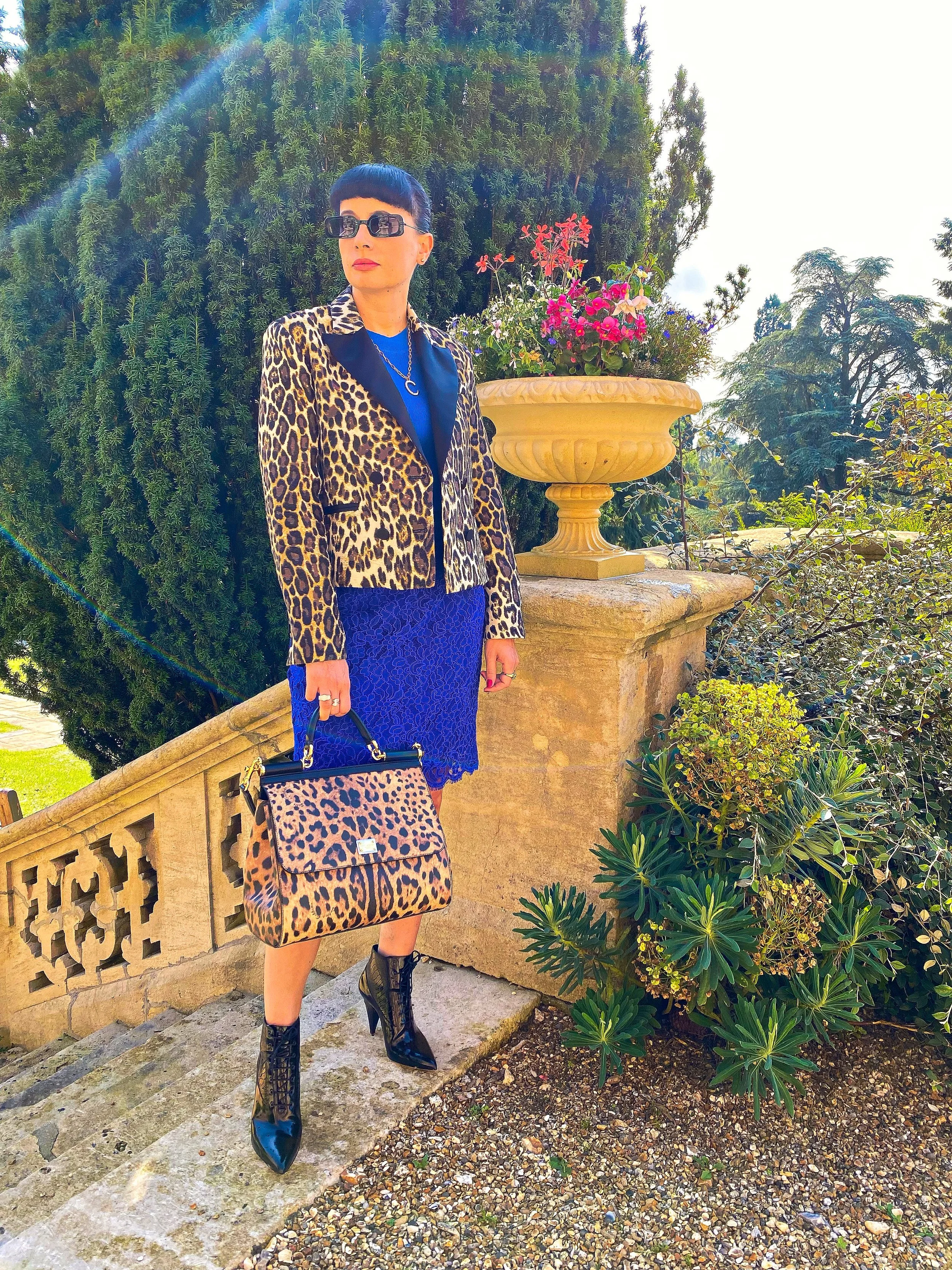 Blue &amp; Leopard Print