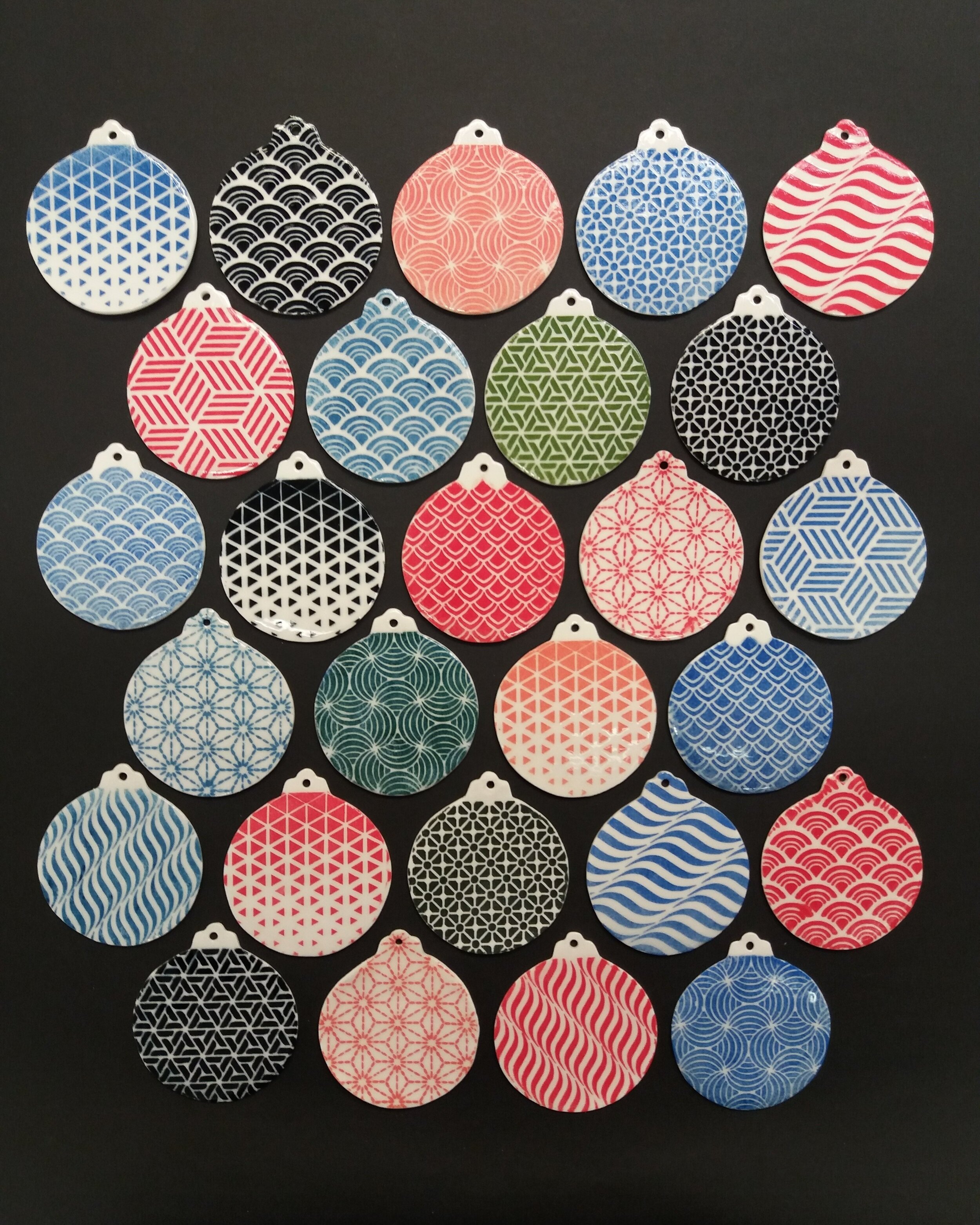 Patterned Christmas Decorations Collection