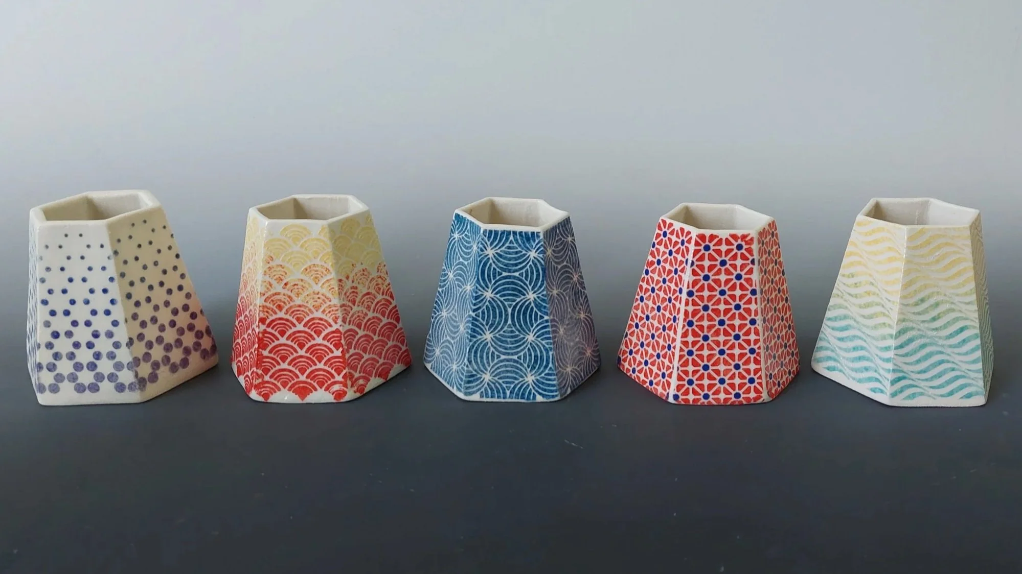 Small origami vases