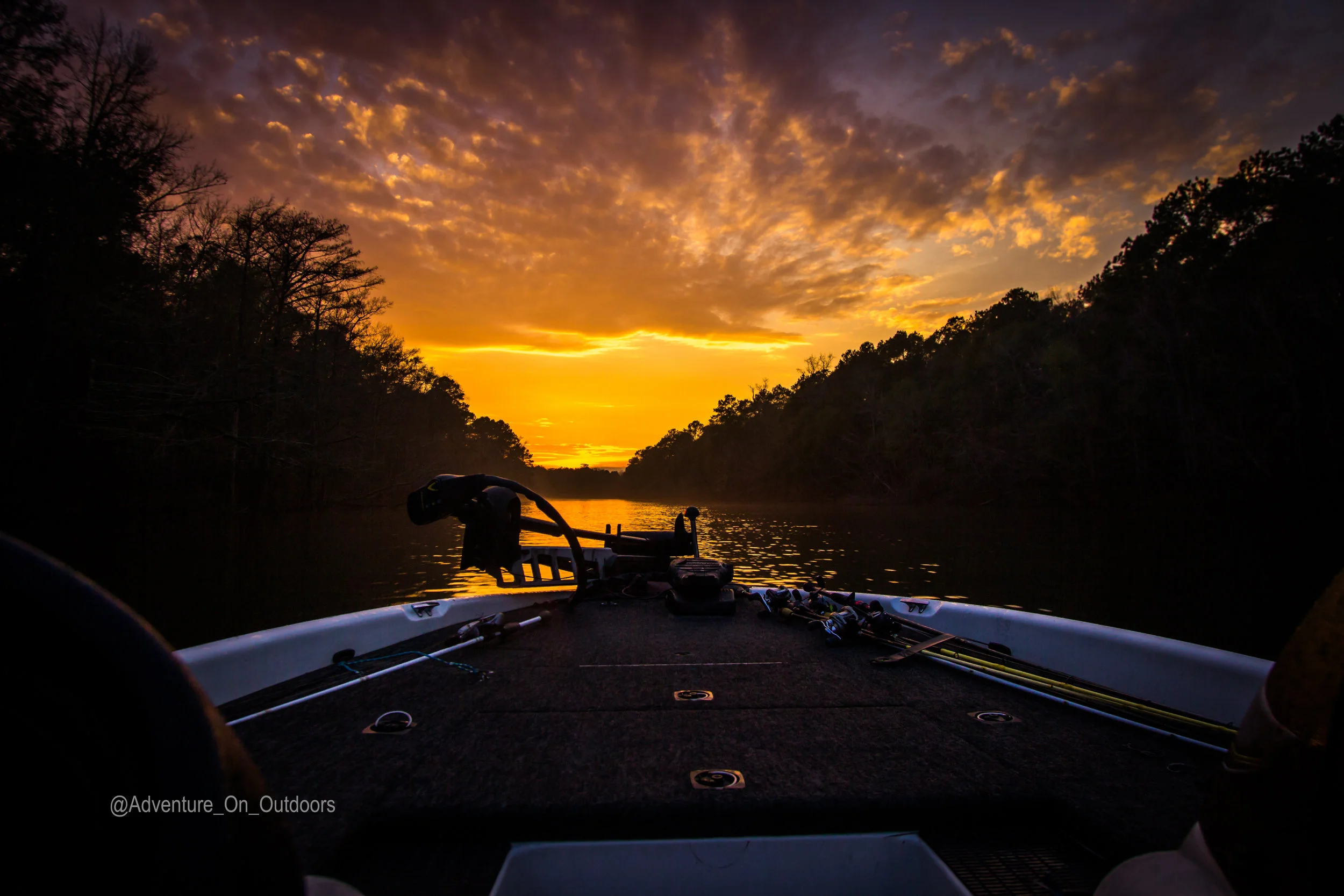 Sunset on the Angelina River in East Texas