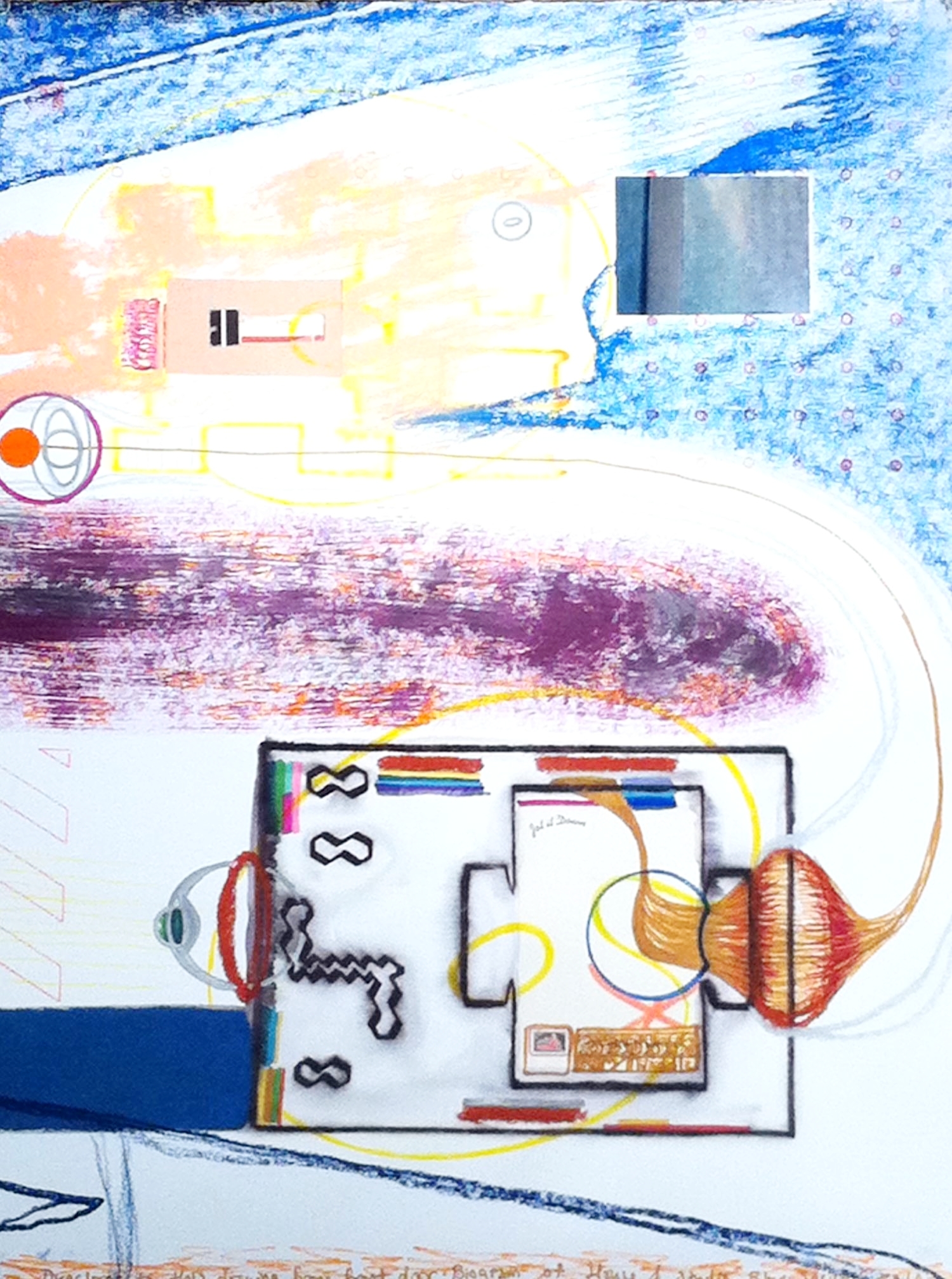 Directions to this Drawing from Front Door: Biogram of House and Studio