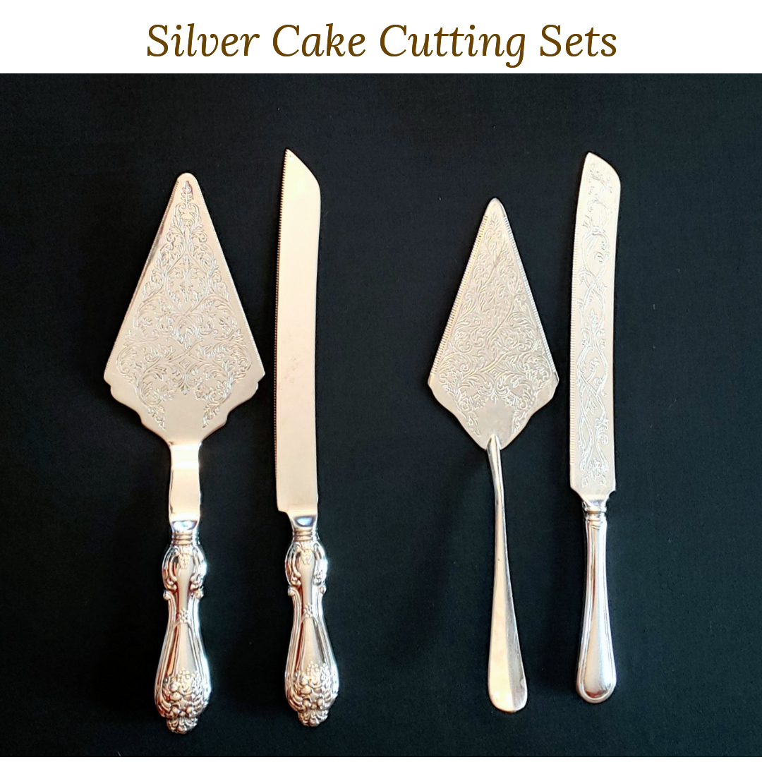 Silver plated detailed vintage mismatched flatware — Delicate Dishes