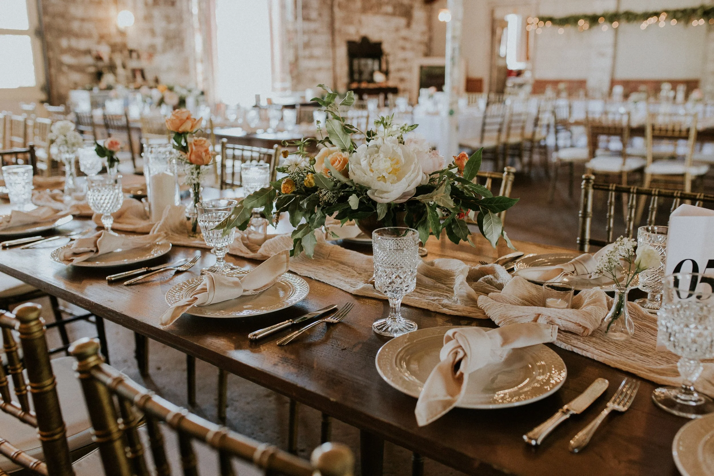 Mismatched Clear goblets for rent from Delicate Dishes LLC