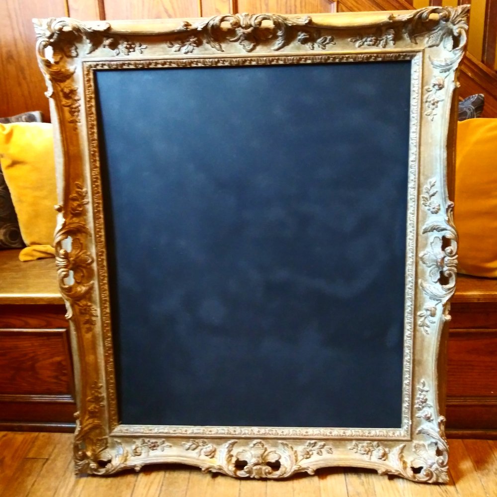 XXL Chalkboard Large Framed Chalk Board Modern Antique Gold