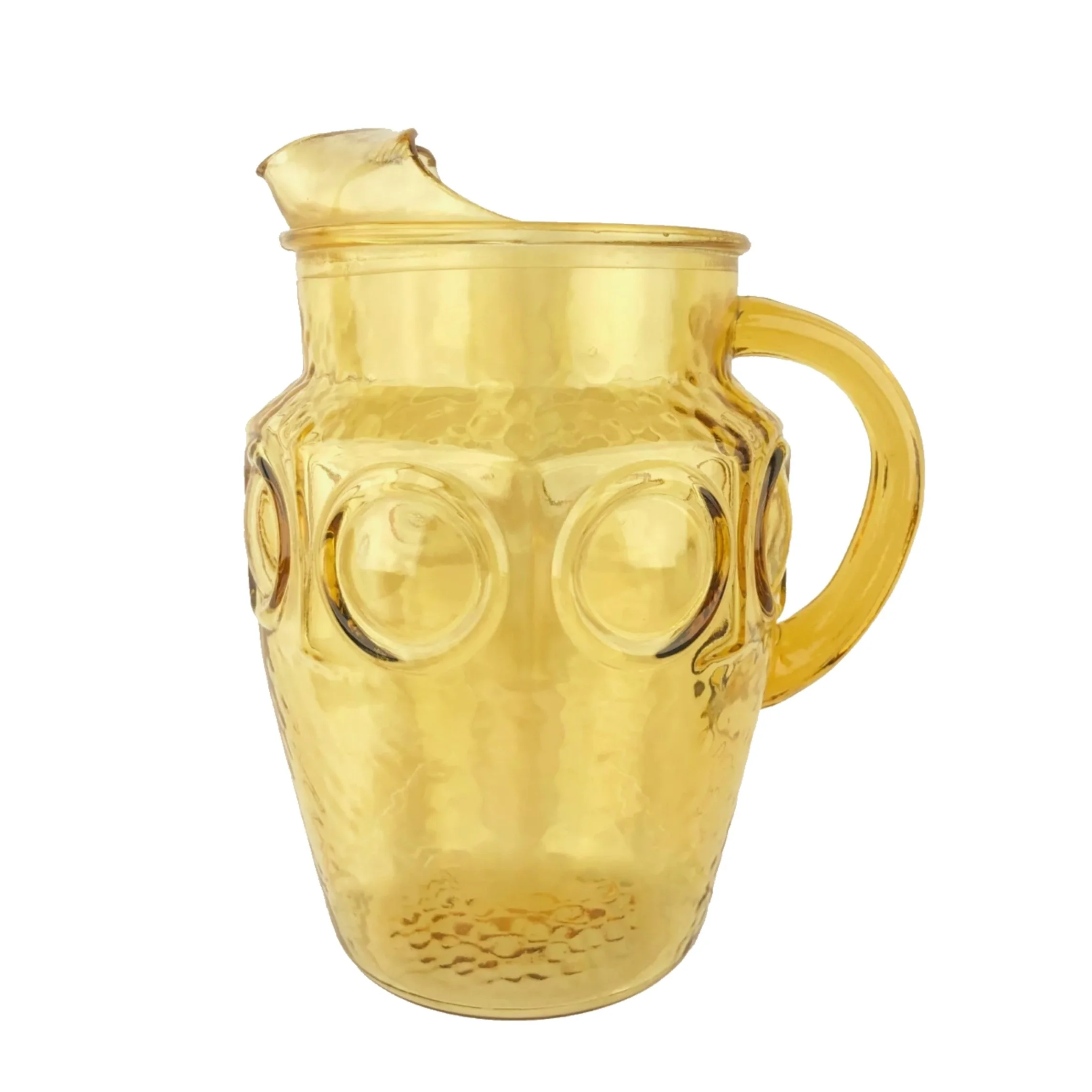 Heritage Hill Honey Gold Glass Water Pitcher