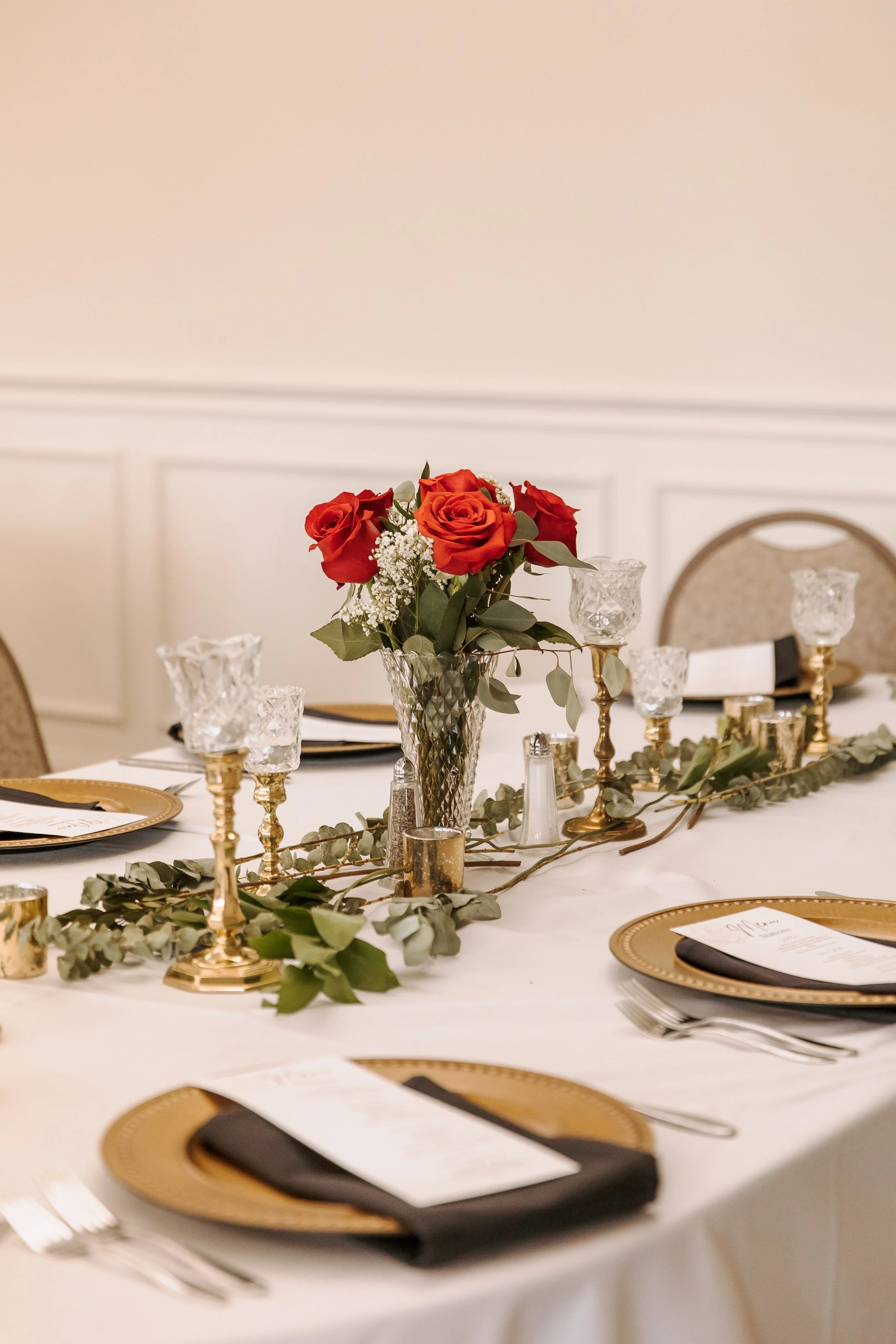 Vintage glass vases for rent from Delicate Dishes LLC