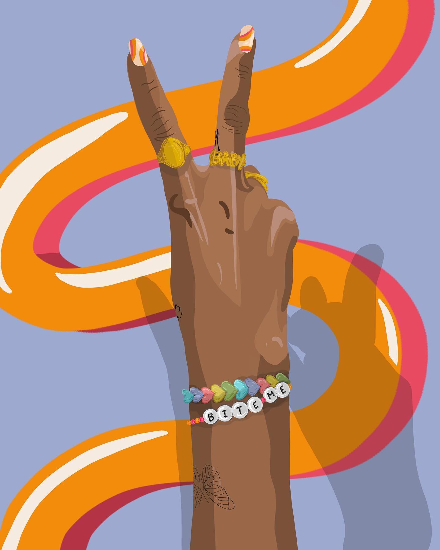 Sweet &amp; sassy

.

.

.

.

.
#digitalart #procreate #procreateart #doodle #drawing #digitalillustration #peace #illustration #illustrator #art #graphicdesign #tattoos #gold #rings #nails #nailart #bracelets #biteme #beadedbracelets #fridayvibes #