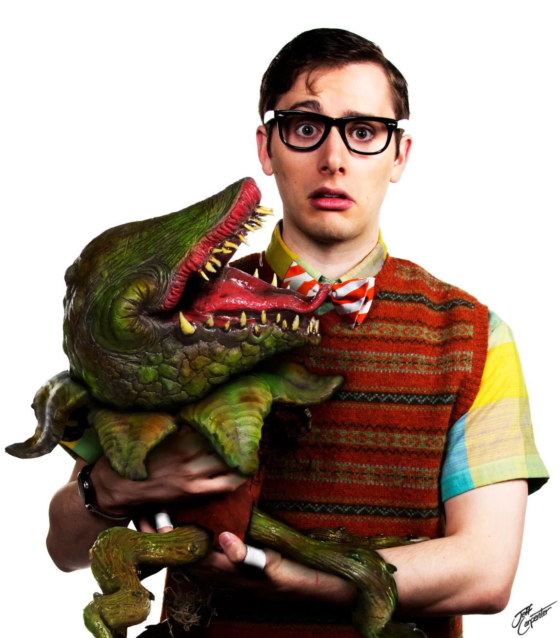 The 5th Avenue Theatre and ACT Theatre 's Little Shop of Horrors. Composite by August Laguio.