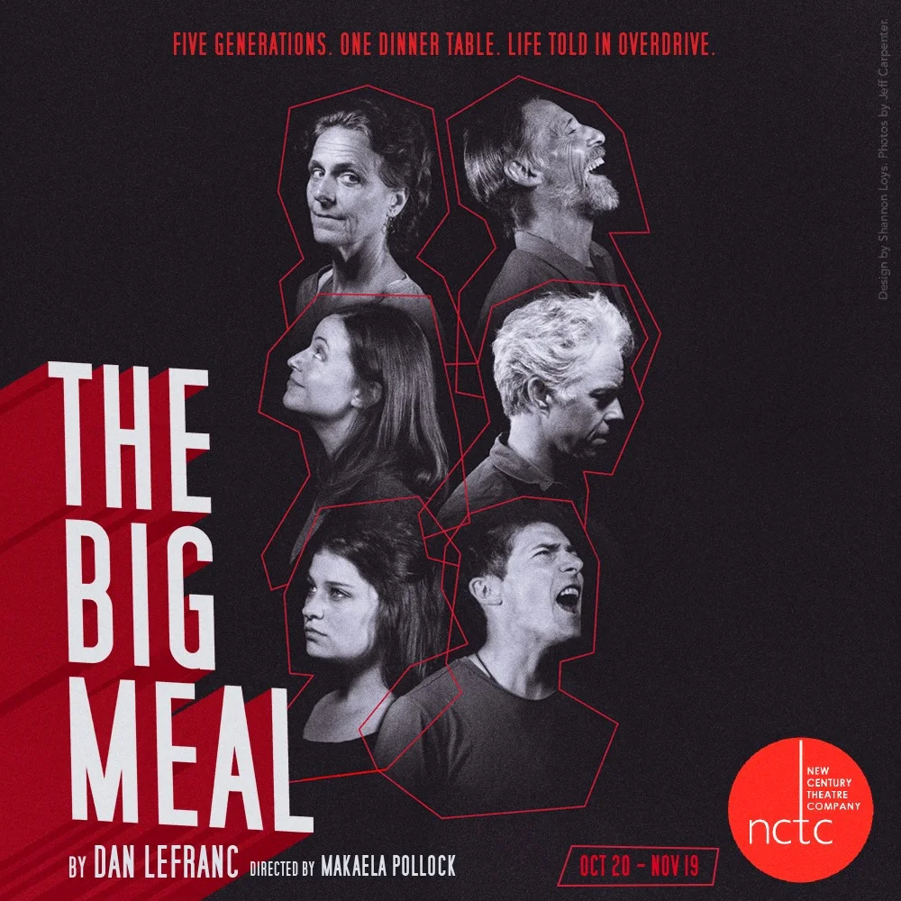 Photos for New Century Theatre Company 's production of The Big Meal . Design by Shannon Loys .