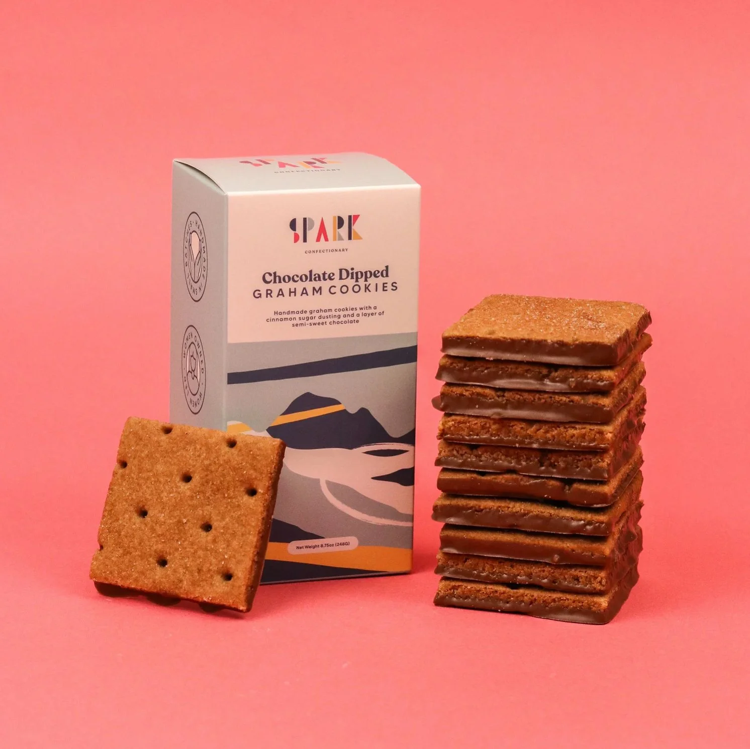 Chocolate Dipped Graham Cookies