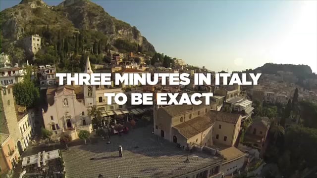 SPARKLING FRUIT BEVERAGE THREE MINUTES IN ITALY