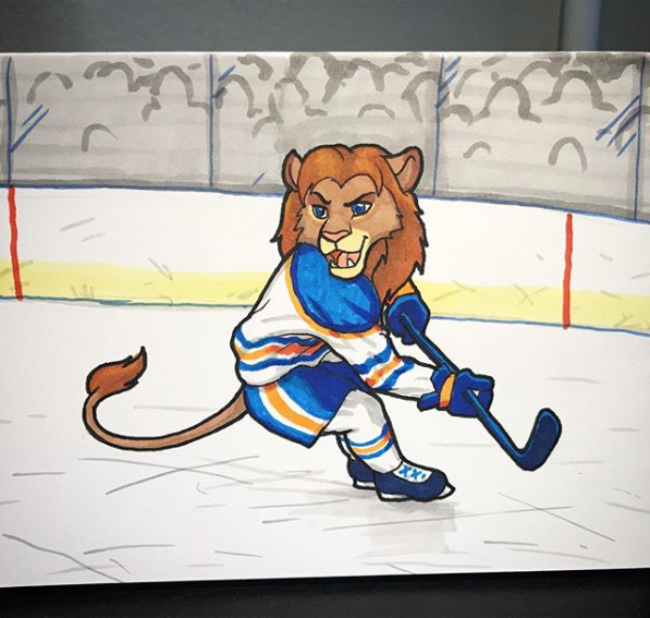 Oilers Lion