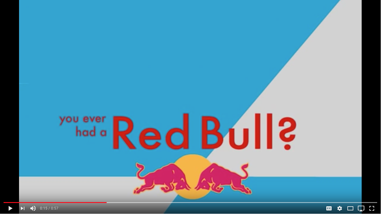 Red Bull Typography Animation