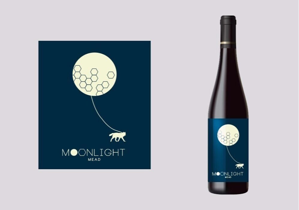 Moonlight Mead Label Design