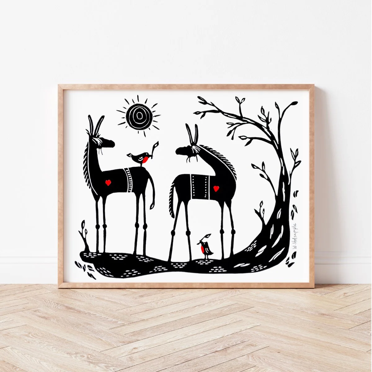 donkey love framed.jpg