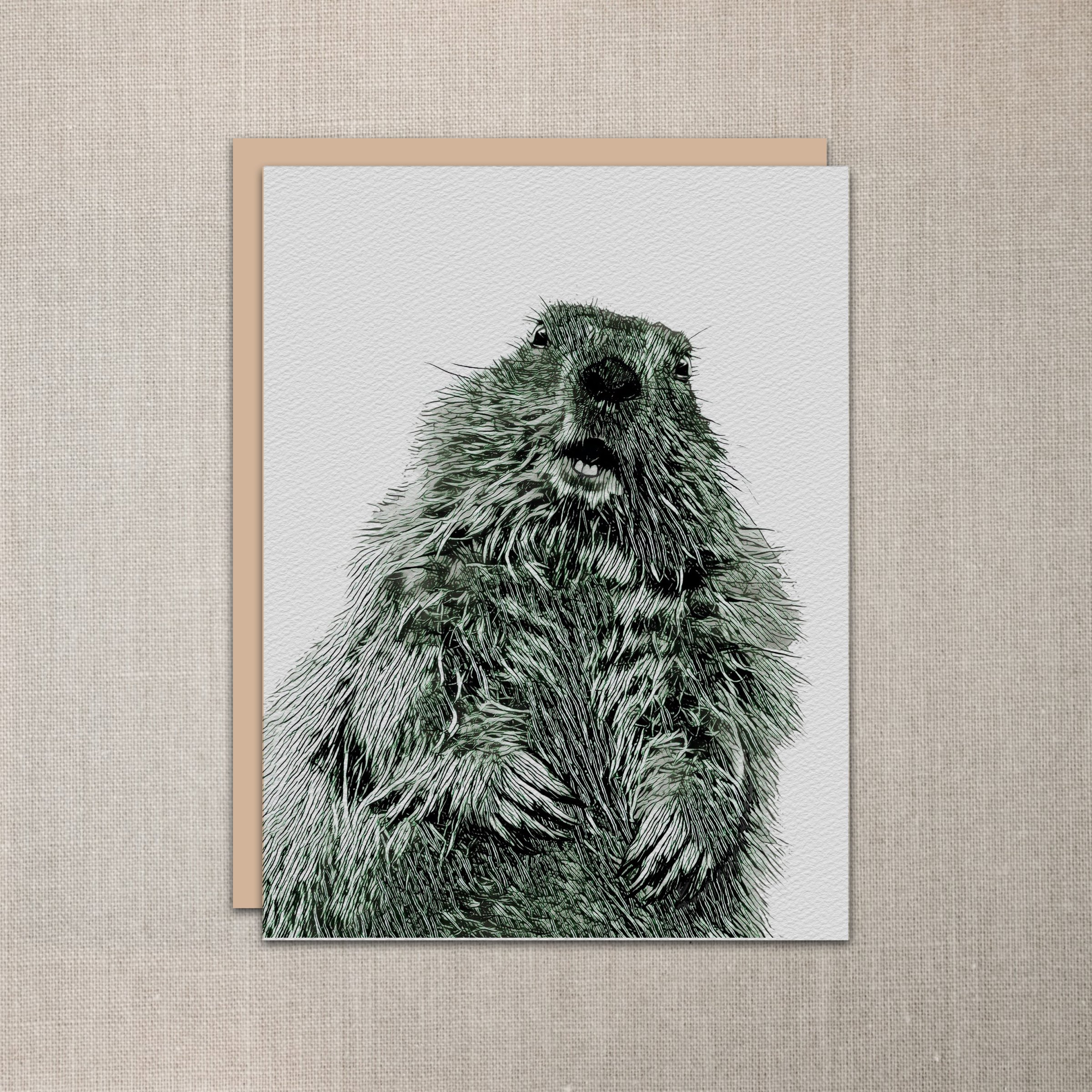 Groundhog Notecard