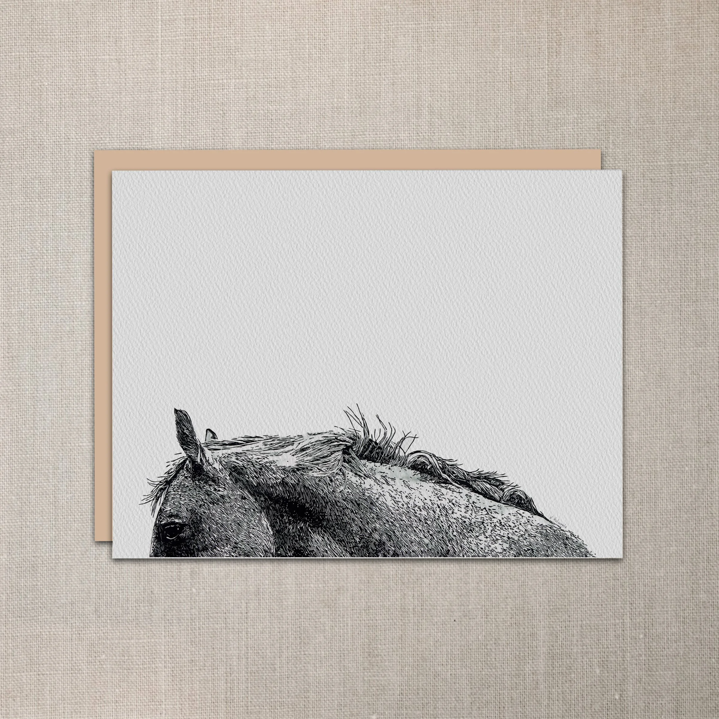 "Cassidy" Horse Notecard