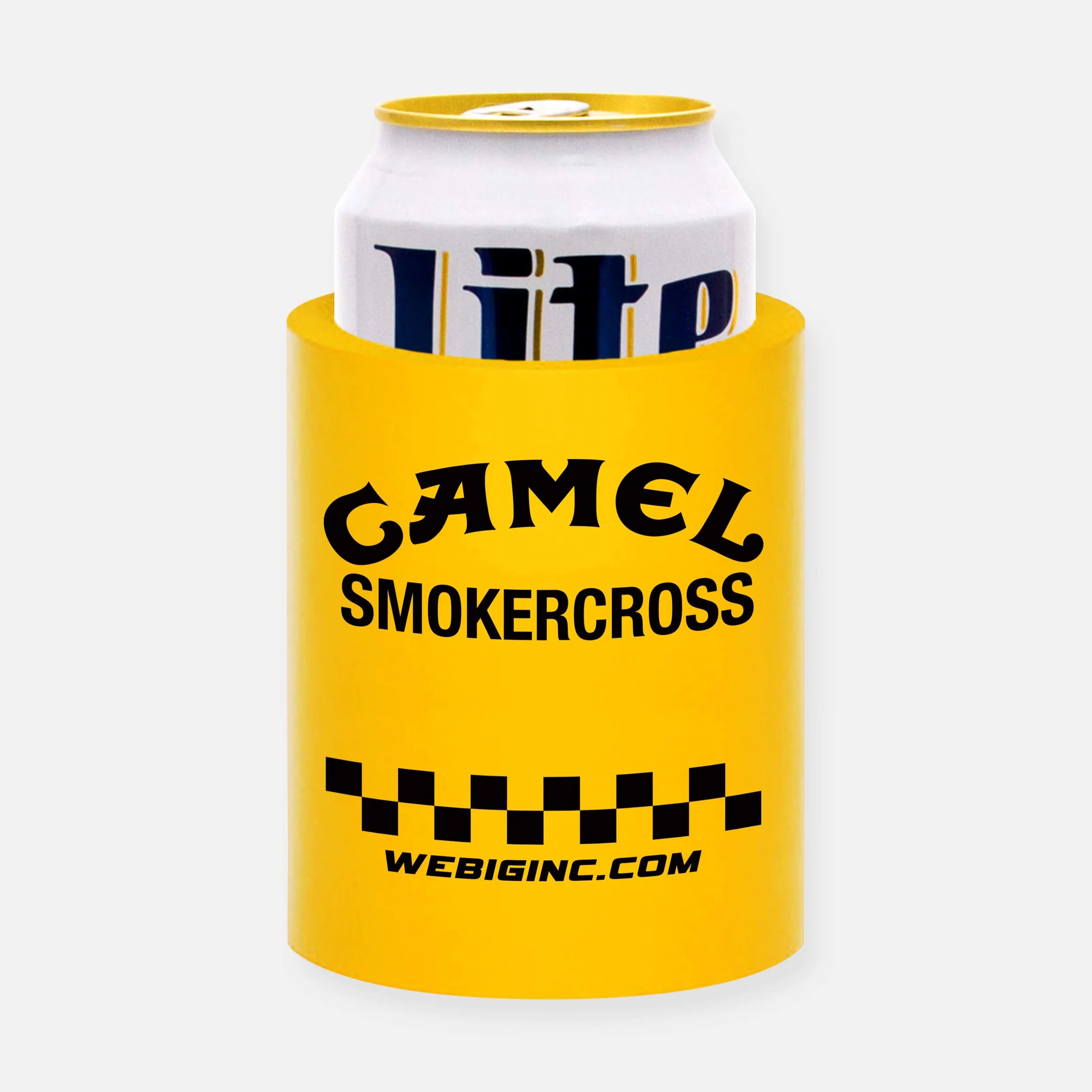 CAMEL SMOKERCROSS KOOZIE_YELLOW.jpg